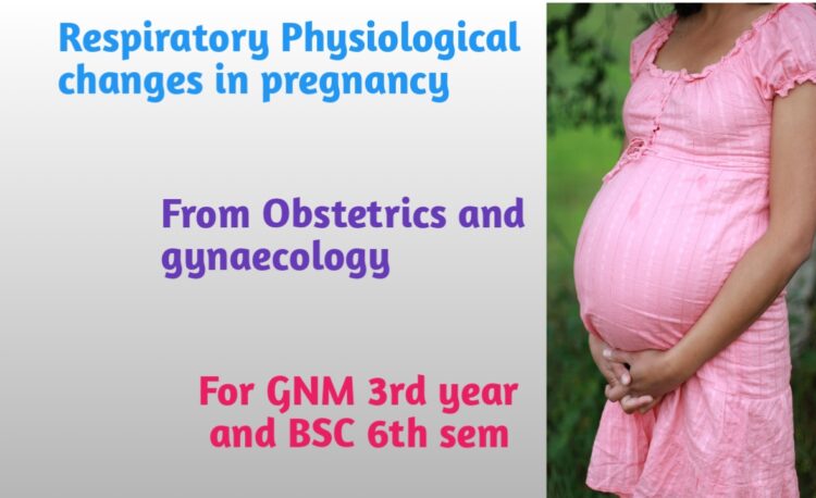 Respiratory physiological changes in pregnancy 